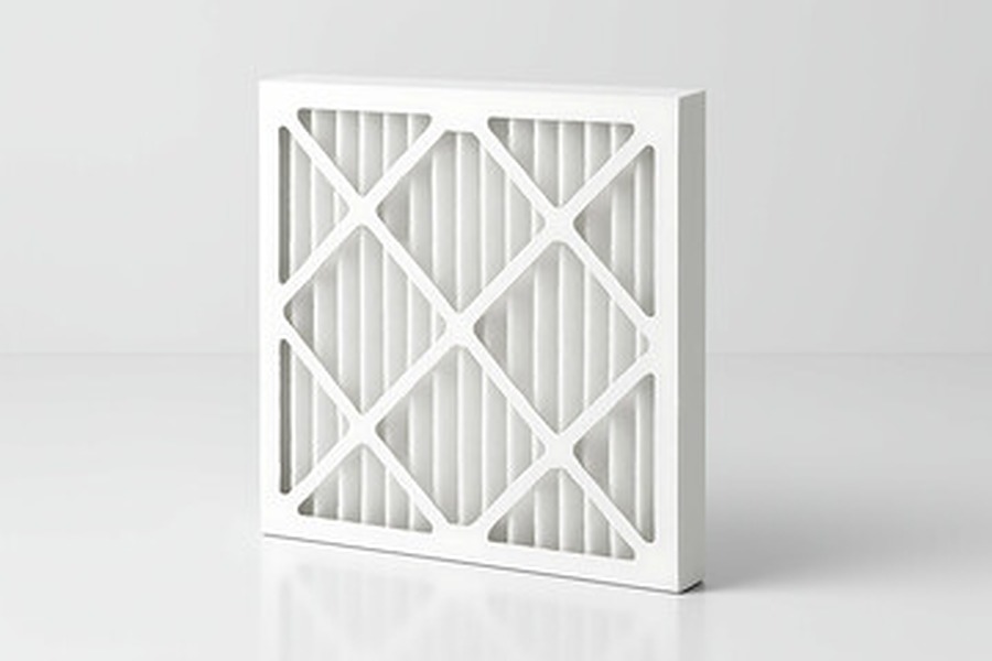 Pleated HVAC air filter